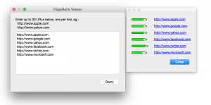 PageRank Viewer - náhled