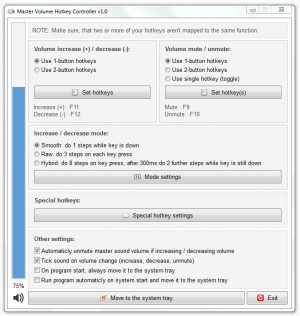 Master Volume Hotkey Controller - náhled