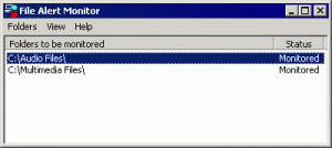 File Alert Monitor - náhled
