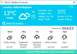 Sterjo Weather Forecast - náhled