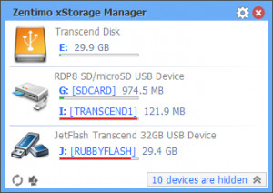 Zentimo xStorage Manager - náhled