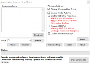 Shortcut Virus Remover - náhled
