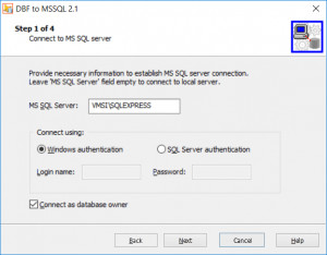 DBF to MSSQL - náhled