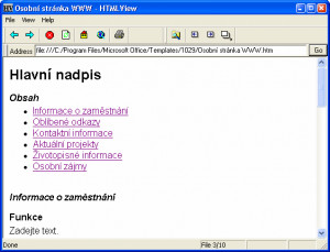 HTMLView - náhled
