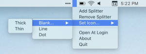 Menu Bar Splitter - náhled