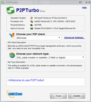 P2PTurbo - náhled