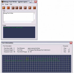 Bitmap Font Writer - náhled
