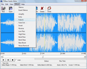 FXBear Audio Editor - náhled