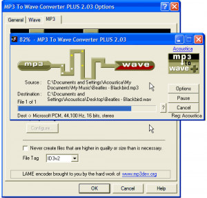 Acoustica MP3 To Wave Converter PLUS - náhled