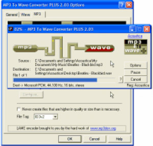 Acoustica MP3 To Wave Converter PLUS - náhled