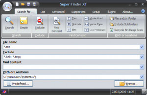 Super Finder XT - náhled