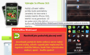 ActivityMon WebGuard - náhled