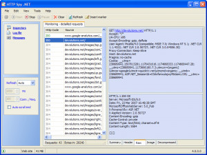 HTTP Spy .NET - náhled
