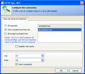 HTTP Spy .NET - náhled