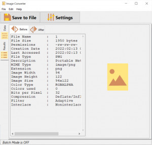 Metamorphosec Image Converter - náhled