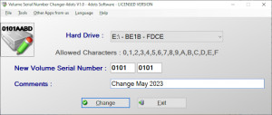 Volume Serial Number Changer 4dots - náhled