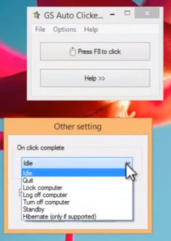 gsAutoclicker - náhled