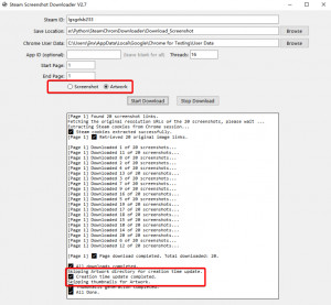 Steam Screenshot Downloader - náhled
