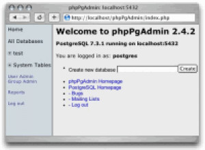 phpPgAdmin - náhled