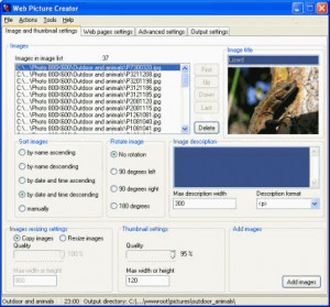 Web Picture Creator - náhled