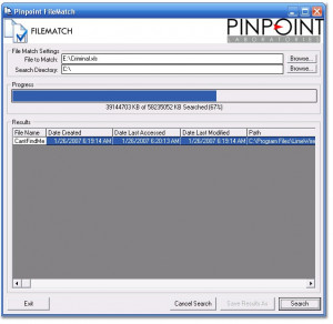 Pinpoint FileMatch - náhled
