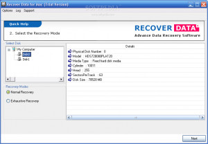 Recover Data for Mac - náhled