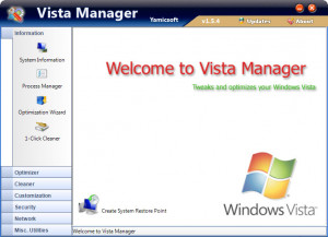 Vista Manager - náhled
