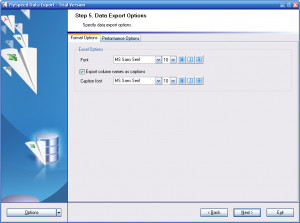 FlySpeed Data Export - náhled