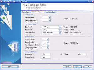 FlySpeed Data Export - náhled