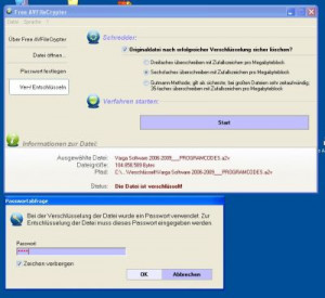 Free AVFileCrypter - náhled