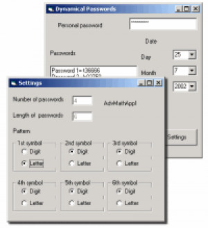Dynamical Passwords - náhled