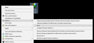 Network Adapter Selector - náhled