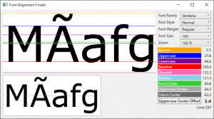 Font Alignment - náhled