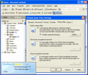 Outlook Spam Filter - náhled