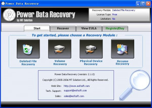 Power Data Recovery - náhled