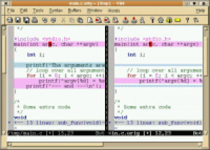 Vim - náhled