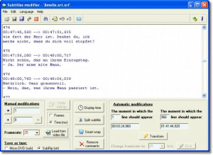 Subtitles Modifier - náhled