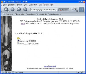 MerX .Network Scanner - náhled