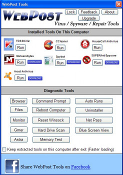 WebPost Tools - náhled