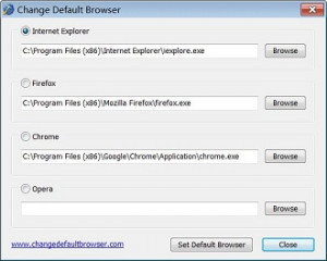 Change Default Browser - náhled