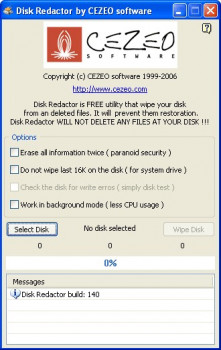 Disk Redactor - náhled