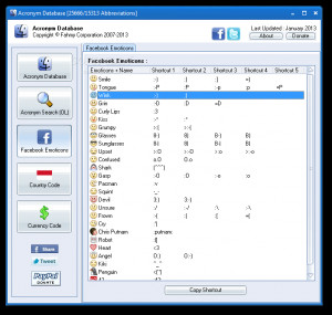 Acronym Database - náhled