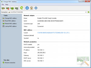 Change MAC Address - náhled