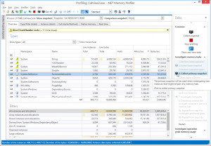 .NET Memory Profiler  - náhled