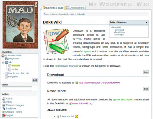 DokuWiki - náhled