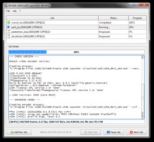 Simple x264/x265 Launcher - náhled