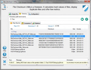 File Checksum Utility - náhled