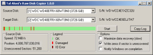 Raw Disk Copier - náhled