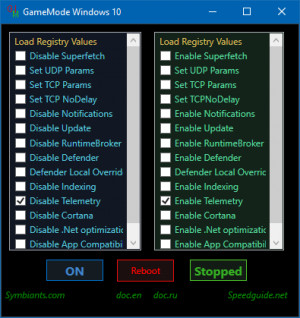 GameMode Windows 10 - náhled