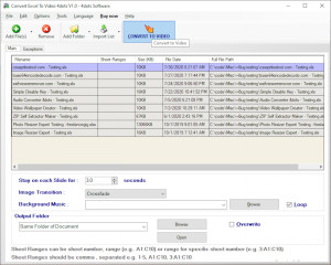 Convert Excel to Video 4dots - náhled